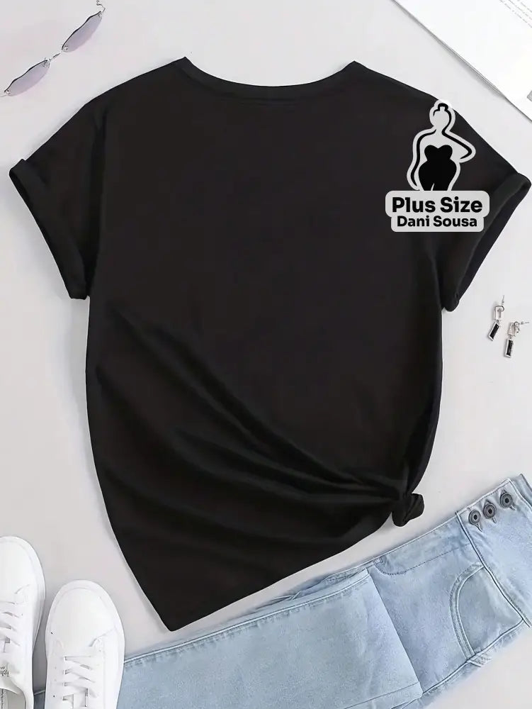 Blusa Com Estampa de Olho Místico Plus Size Blusa Com Estampa de Olho Místico Plus Size