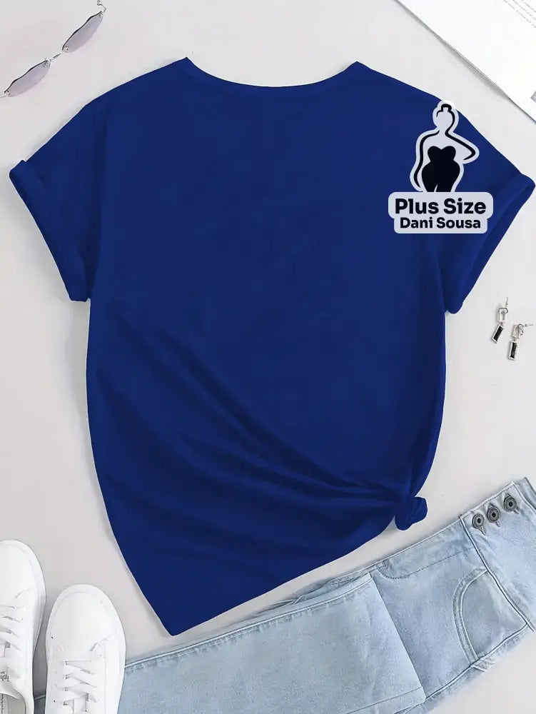 Blusa Com Estampa de Olho Místico Plus Size Blusa Com Estampa de Olho Místico Plus Size