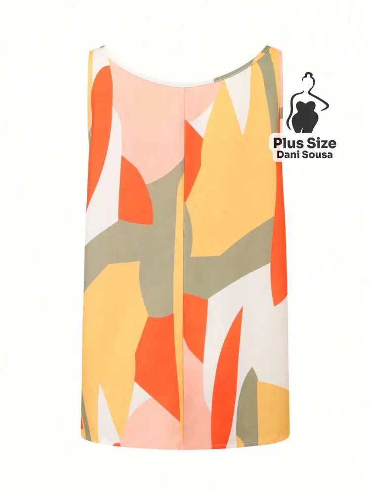 Blusa Estampada Com Alças Decorativas Plus Size Blusa Estampada Com Alças Decorativas Plus Size