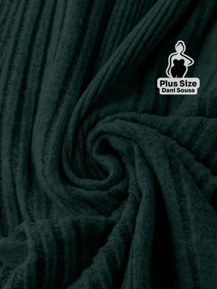 Calça Canelada Pantalona Confortável Plus Size Calça Canelada Pantalona Confortável Plus Size