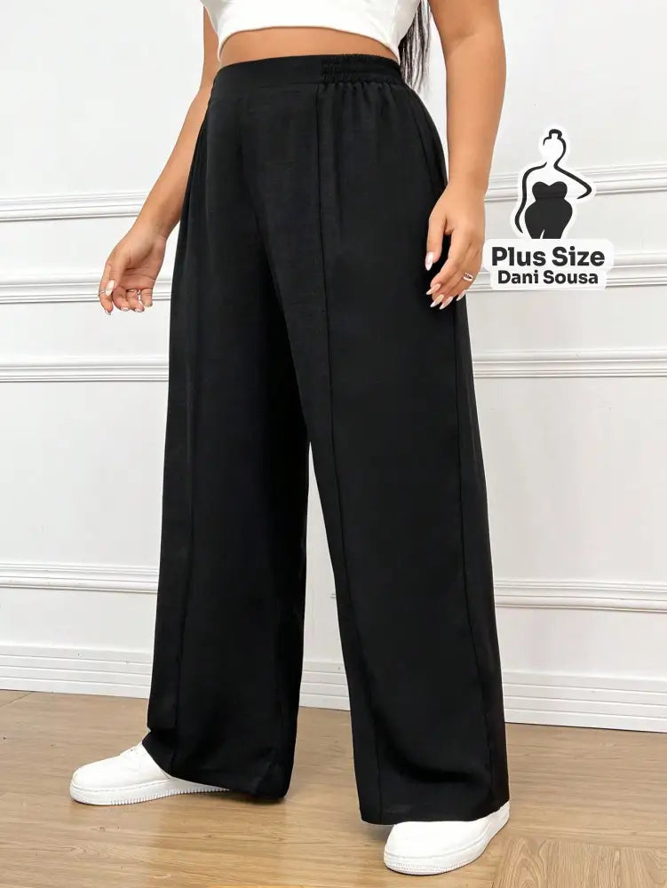 Calça Pantalona Estilo Conforto Plus Size Calça Pantalona Estilo Conforto Plus Size