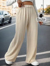 Calça Canelada Pantalona Confortável Plus Size Damasco / G Calça Canelada Pantalona Confortável Plus Size