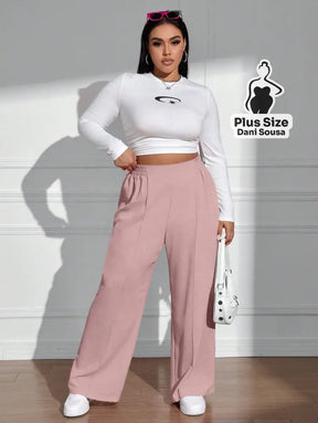 Calça Pantalona Estilo Conforto Plus Size Calça Pantalona Estilo Conforto Plus Size