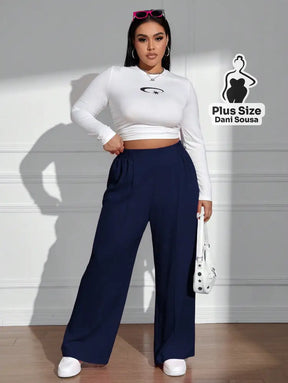 Calça Pantalona Estilo Conforto Plus Size Calça Pantalona Estilo Conforto Plus Size
