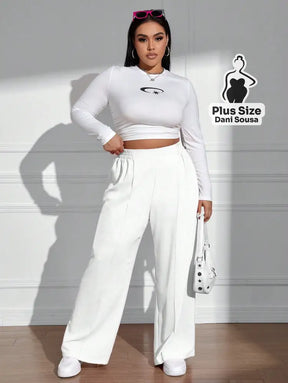 Calça Pantalona Estilo Conforto Plus Size Calça Pantalona Estilo Conforto Plus Size