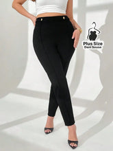 Calça Skinny Alfaiatada Elegante Plus Size Preto / G Calça Skinny Alfaiatada Elegante Plus Size