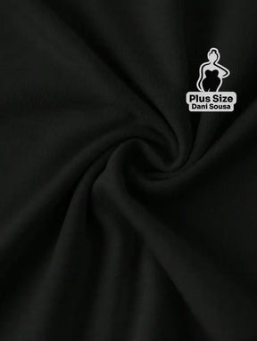Kit de Blusas Básicas Coloridas com Manga Dobrada Plus Size Kit de Blusas Básicas Coloridas com Manga Dobrada Plus Size