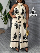Macacão Elegante De Gola Alta Plus Size Macacão Elegante De Gola Alta Plus Size